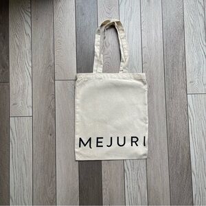 Mejuri Cream Canvas Tote